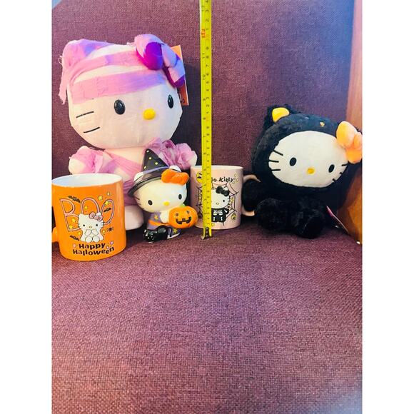 Halloween Hello kitty purple mummy  ,2 mugs , witch ceramic hello kitty cat - Picture 4 of 10